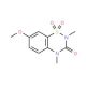 7-Methoxy-2,4-dimethyl-2H-1,2,4-benzothiadiazin-3(4H)-on-1,1-dioxide - chemical structure image