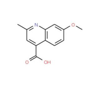7-Methoxy-2-methylquinoline-4-carboxylic acid (CAS 189815-81-4) - chemical structure image