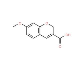 7-methoxy-2H-chromene-3-carboxylic acid (CAS 57543-60-9) - chemical structure image