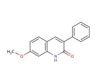 7-Methoxy-3-phenyl-2-quinolinol (CAS 141748-56-3) - chemical structure image