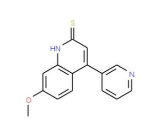 7-methoxy-4-pyridin-3-ylquinoline-2-thiol - chemical structure image