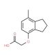 [(7-Methyl-2,3-dihydro-1H-inden-4-yl)oxy]acetic acid (CAS 302901-39-9) - chemical structure image