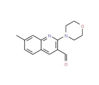 7-Methyl-2-morpholin-4-yl-quinoline-3-carbaldehyde (CAS 400067-02-9) - chemical structure image