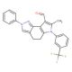7-Methyl-2-phenyl-6-(3-trifluoromethyl-phenyl)-2,4,5,6-tetrahydro-pyrrolo[2,3-g]indazole-8-carbaldehyde - chemical structure