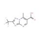 7-Methyl-2-trifluoromethyl-[1,2,4]triazolo[1,5-a]-pyrimidine-6-carboxylic acid (CAS 924846-75-3) - chemical structure image