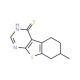 7-Methyl-5,6,7,8-tetrahydro-benzo[4,5]thieno[2,3-d]pyrimidine-4-thiol (CAS 314260-78-1) - chemical structure image