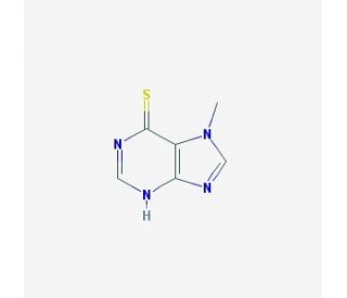7-Methyl-6-Mercaptopurine (CAS 3324-79-6) - chemical structure image