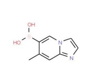 7-Methylimidazo[1,2-a]pyridine-6-boronic acid (CAS 957062-57-6) - chemical structure image