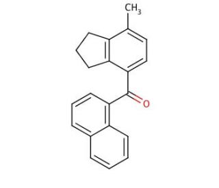 7-Methylindan-4-yl 1-Naphthyl Ketone (CAS 63665-87-2) - chemical structure image