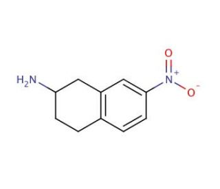 7-Nitro-1,2,3,4-tetrahydro-2-naphthalenamine (CAS 101167-13-9) - chemical structure image