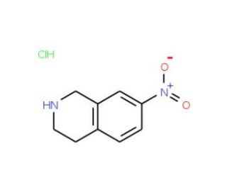 7-Nitro-1,2,3,4-tetrahydroisoquinoline hydrochloride (CAS 99365-69-2) - chemical structure image
