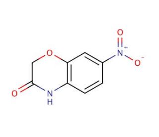 7-nitro-3,4-dihydro-2H-1,4-benzoxazin-3-one (CAS 81721-86-0) - chemical structure image
