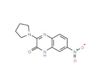 7-nitro-3-pyrrolidin-1-ylquinoxalin-2(1H)-one - chemical structure image