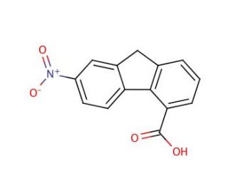 7-Nitro-4-fluorenecarboxylic acid (CAS 7256-04-4) - chemical structure image