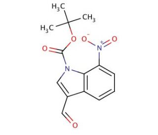 7-Nitroindole-3-carboxaldehyde, N-BOC protected (CAS 914348-97-3) - chemical structure image