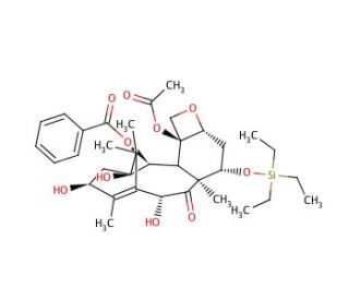 7-O-(Triethylsilyl)-10-deacetyl Baccatin III (CAS 115437-18-8) - chemical structure image