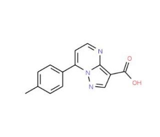 7-p-Tolyl-pyrazolo[1,5-a]pyrimidine-3-carboxylic acid - chemical structure image