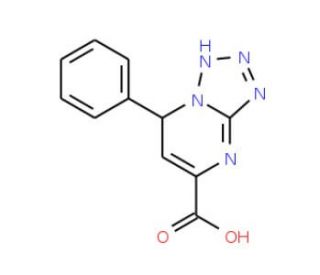 7-Phenyl-4,7-dihydro-tetrazolo[1,5-a]pyrimidine-5-carboxylic acid - chemical structure image