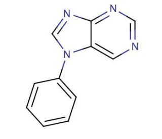 7-Phenyl-7H-purine (CAS 18346-05-9) - chemical structure image
