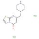 7-(piperazin-1-ylmethyl)-5H-[1,3]thiazolo[3,2-a]pyrimidin-5-one dihydrochloride - chemical structure image