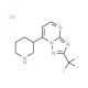 7-Piperidin-3-yl-2-trifluoromethyl-[1,2,4]-triazolo[1,5-a]pyrimidine hydrochloride - chemical structure image