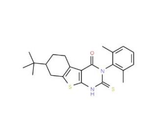7-tert-Butyl-3-(2,6-dimethyl-phenyl)-2-mercapto-5,6,7,8-tetrahydro-3H-benzo[4,5]thieno[2,3-d]pyrimidin-4-one (CAS 744227-08-5