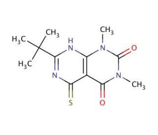 7-tert-Butyl-5-mercapto-1,3-dimethyl-1H-pyrimido[4,5-d]pyrimidine-2,4-dione - chemical structure image