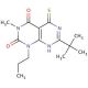 7-tert-butyl-5-mercapto-3-methyl-1-propylpyrimido[4,5-d]pyrimidine-2,4(1H,3H)-dione - chemical structure image