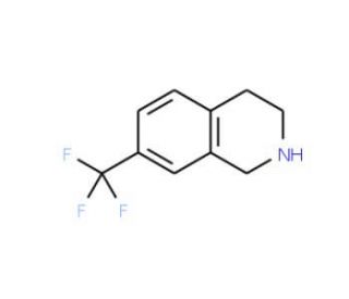 7-Trifluoromethyl-1,2,3,4-tetrahydroisoquinoline (CAS 199678-32-5) - chemical structure image
