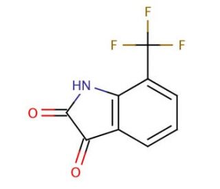 7-(Trifluoromethyl)1H-indole-2,3-dione (CAS 391-12-8) - chemical structure image