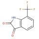 7-(Trifluoromethyl)1H-indole-2,3-dione (CAS 391-12-8) - chemical structure image