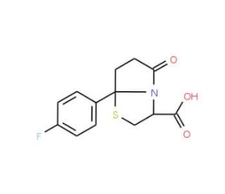 7a-(4-fluorophenyl)-5-oxohexahydropyrrolo[2,1-b][1,3]thiazole-3-carboxylic acid - chemical structure image
