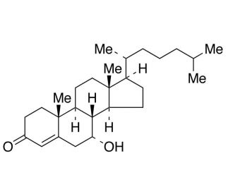7&alpha;-Hydroxy-4-cholesten-3-one (CAS 3862-25-7) - chemical structure image