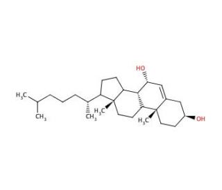 7&alpha;-Hydroxy Cholesterol (CAS 566-26-7) - chemical structure image