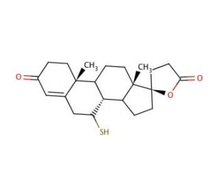 7&alpha;-Thio Spironolactone (CAS 38753-76-3) - chemical structure image