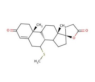 7&alpha;-Thiomethyl Spironolactone (CAS 38753-77-4) - chemical structure image