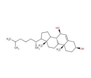7&beta;-Hydroxy Cholesterol (CAS 566-27-8) - chemical structure image