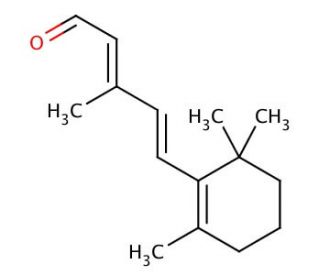 (7E,9E)-&beta;-Ionylidene Acetaldehyde (CAS 3917-41-7) - chemical structure image