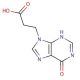 7N-[1-(2-Carboxy)ethyl]allopurinol (CAS 34397-00-7) - chemical structure image
