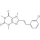 8-(3-Chlorostyryl)caffeine (CAS 147700-11-6) - chemical structure image