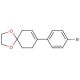 8-(4-Bromo-phenyl)-1,4-dioxa-spiro[4.5]dec-7-ene (CAS 125962-60-9) - chemical structure image
