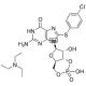 8-(4-Chlorophenylthio)guanosine 3′,5′-cyclic Monophosphate triethylammonium salt (CAS 54364-02-2) - chemical structure image