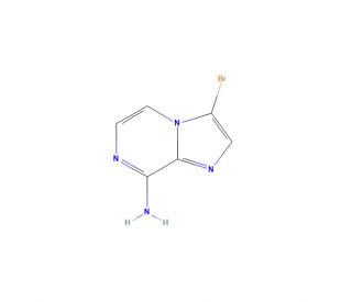 8-Amino-3-bromoimidazo[1,2-a]pyrazine (CAS 117718-92-0) - chemical structure image