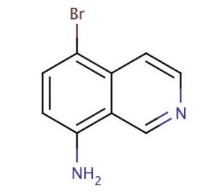 8-Amino-5-bromoisoquinoline (CAS 90721-35-0) - chemical structure image