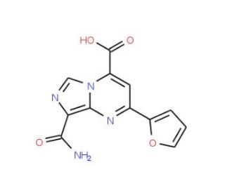 8-(aminocarbonyl)-2-(2-furyl)imidazo[1,5-a]pyrimidine-4-carboxylic acid - chemical structure image