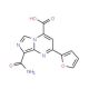 8-(aminocarbonyl)-2-(2-furyl)imidazo[1,5-a]pyrimidine-4-carboxylic acid - chemical structure image