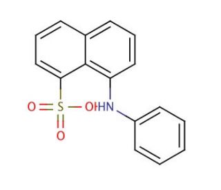 8-Anilino-1-naphthalenesulfonic acid (CAS 82-76-8) - chemical structure image