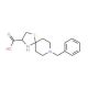 8-Benzyl-1-thia-4,8-diazaspiro[4.5]decane-3-carboxylic acid (CAS 55944-38-2) - chemical structure image
