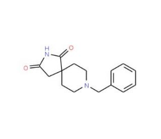 8-Benzyl-2,8-diazaspiro[4.5]decane-1,3-dione (CAS 1463-48-5) - chemical structure image