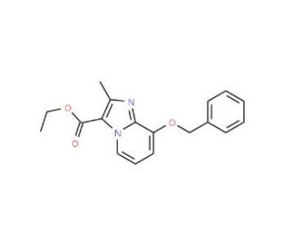 8-Benzyloxy-2-methyl-imidazo[1,2-a]pyridine-3-carboxylic acid ethyl ester (CAS 96428-50-1) - chemical structure image